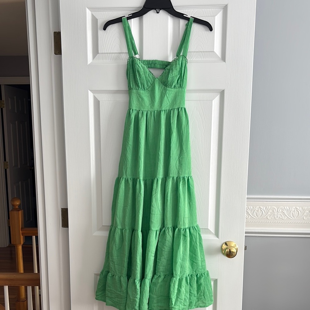 Hello Molly Green Sleeveless Dress